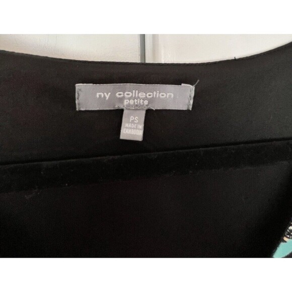 NY Collection Sleeveless Multi Colorful Maxi Dress Size Petite Small - Picture 7 of 8